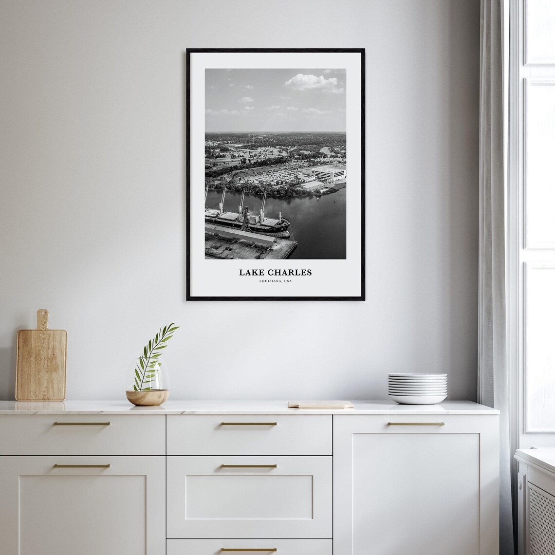 Lake Charles Wall Art Lake Charles Wall Decor Lake Charles Poster Lake Charles Home Decor Lake Charles Travel Gift Lake Charles Travel - Image 2