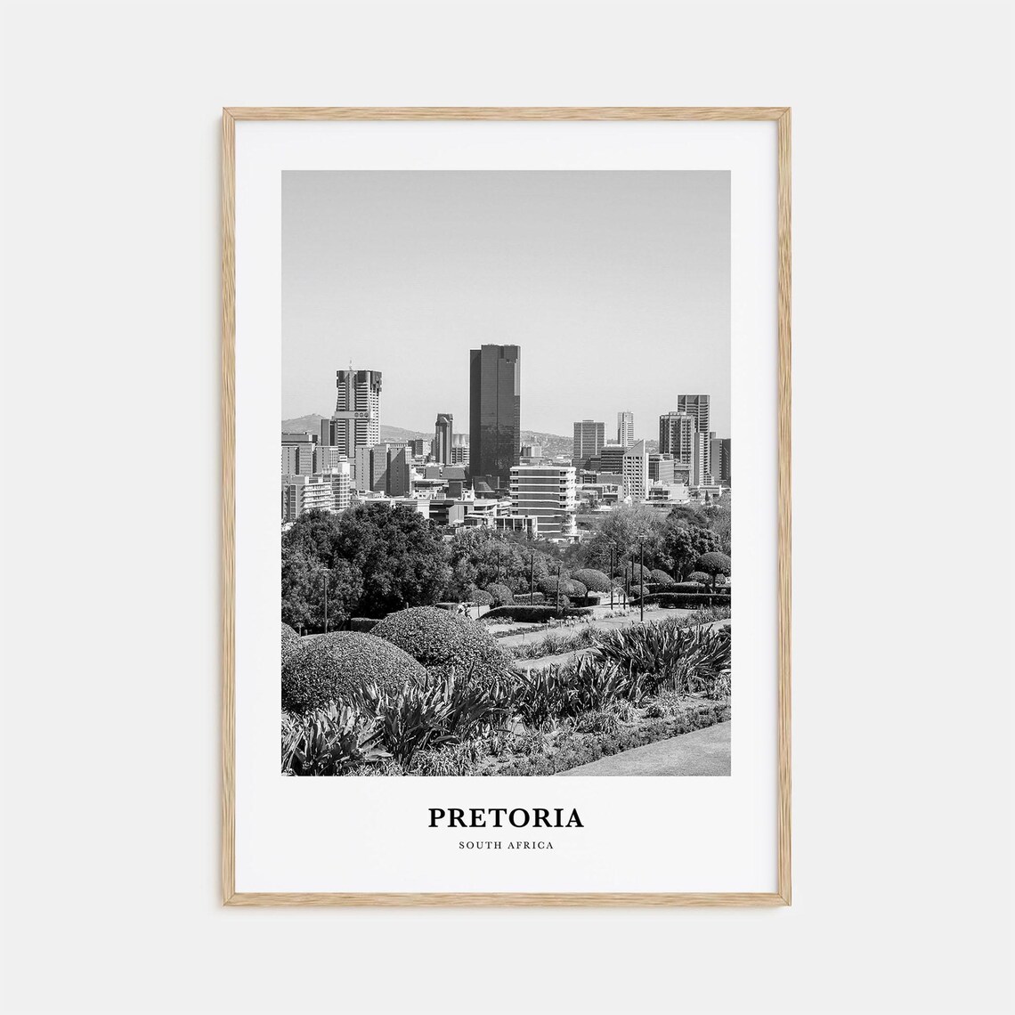 Pretoria South Africa City Skyline From Garden Hilltop View Poster