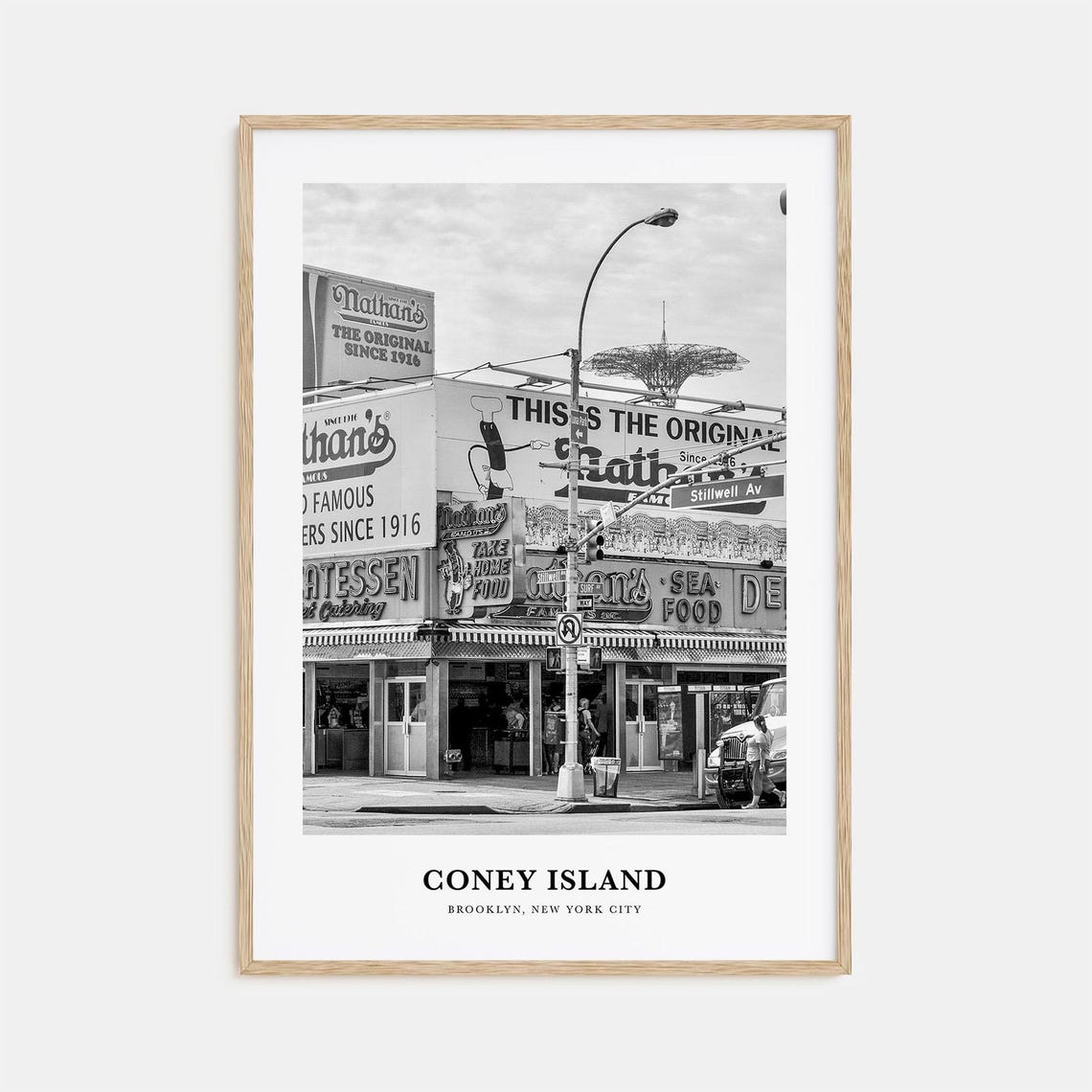 Coney Island Brooklyn Nathan's Famous Original Storefront Poster