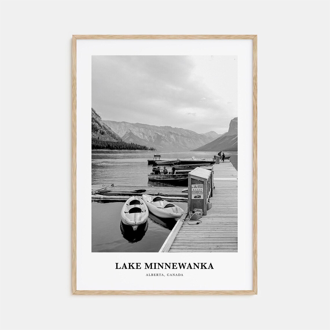 Lake Minnewanka Wall Art Lake Minnewanka Wall Decor Lake Minnewanka Poster Lake Minnewanka Home Decor Lake Minnewanka Travel Gift