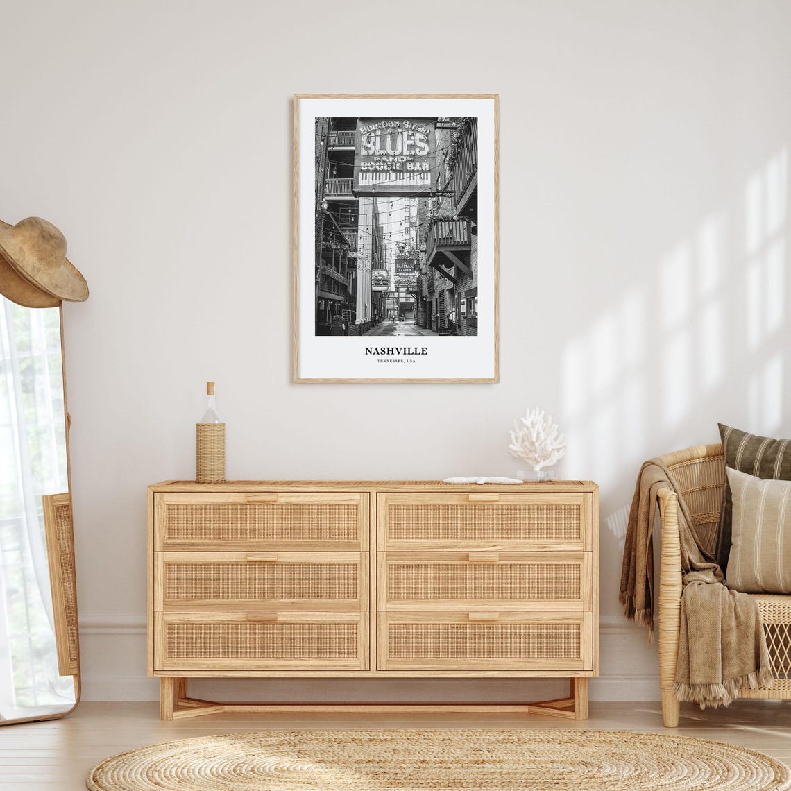 Nashville Wall Art No 3 Nashville Wall Decor Nashville Poster Nashville Home Decor Nashville Travel Gift Nashville Travel Print - Image 3