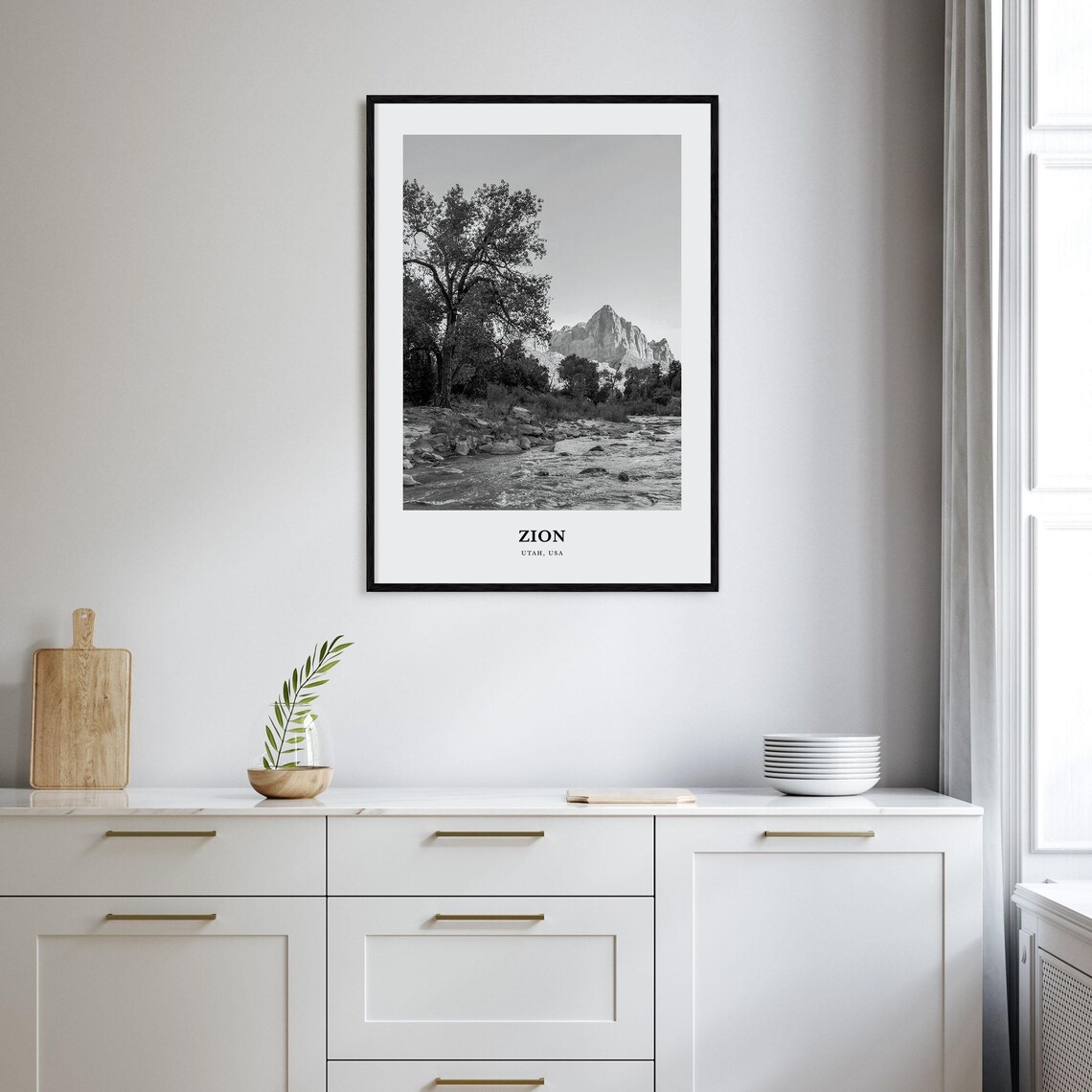 Zion National Park Wall Art Zion Wall Decor Zion Poster Zion Home Decor Zion Travel Gift Zion Travel Print - Image 2
