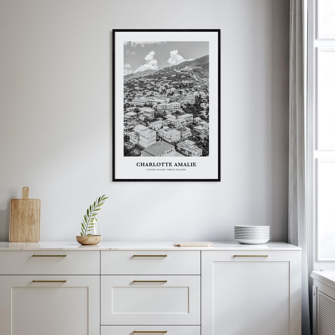 Charlotte Amalie Wall Art Charlotte Amalie Wall Decor Charlotte Amalie Poster Charlotte Amalie Home Decor Charlotte Amalie Travel Gift - Image 2