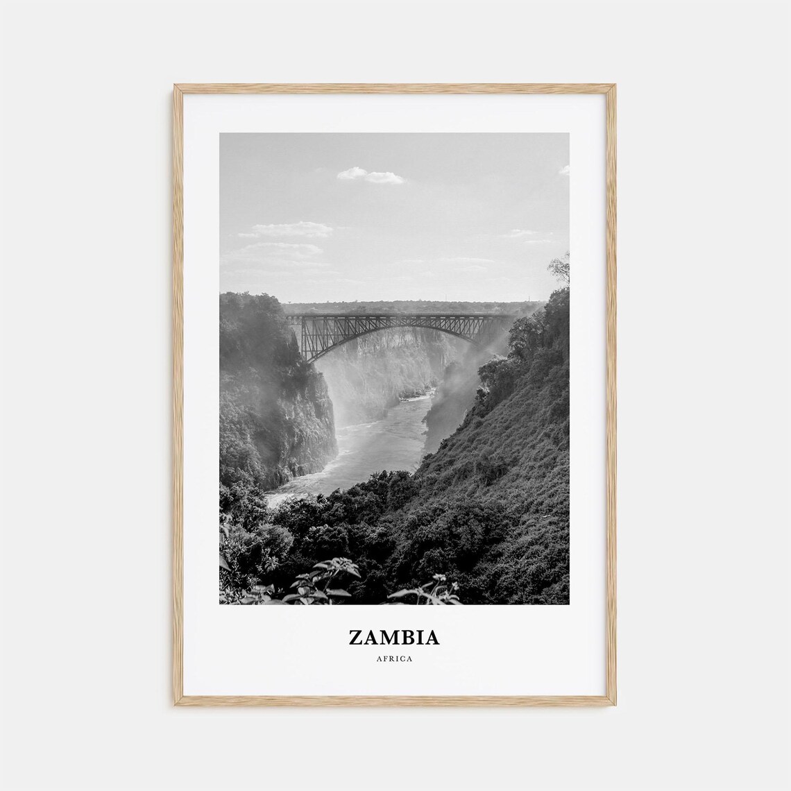 Zambia Wall Art Zambia Wall Decor Zambia Poster Zambia Home Decor Zambia Travel Gift Zambia Travel Print