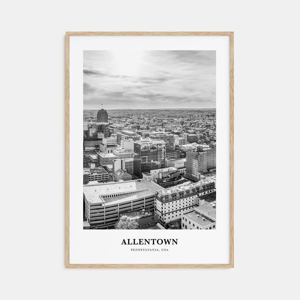 Allentown Wall Art Allentown Wall Decor Allentown Poster Allentown Home Decor Allentown Travel Gift Allentown Travel Print