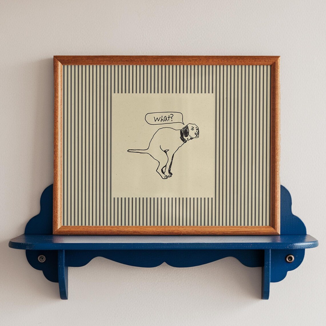 Funny Bathroom Dog Pooping, Minimalist Bath Decor