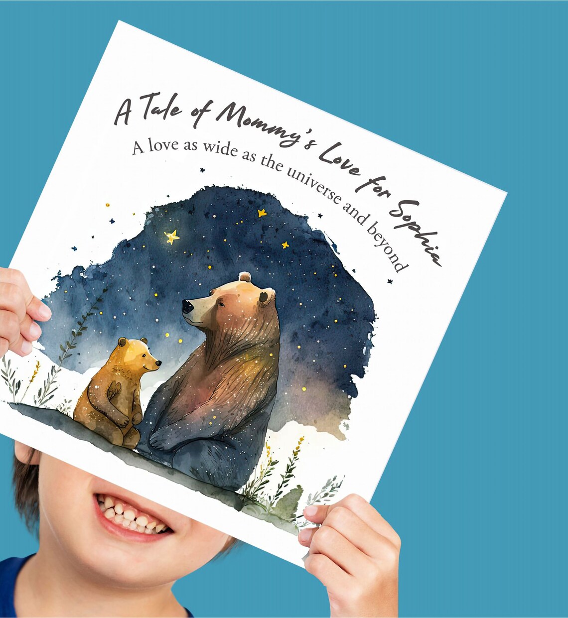 Mothers Day Book For Mum Personalized Art Print - Image 2