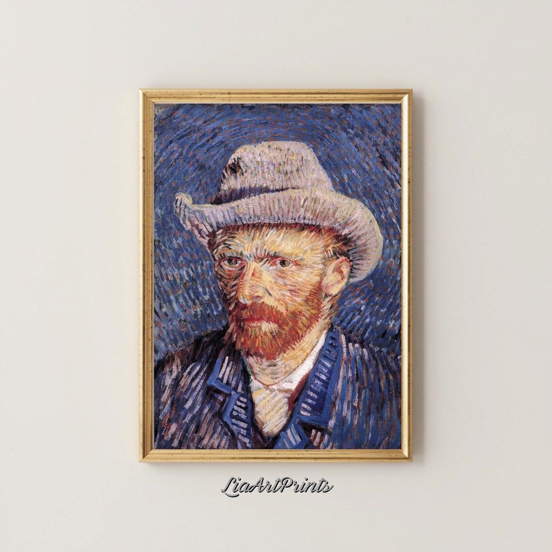 Van Gogh Inspired Self Portrait, Impressionist - Image 4