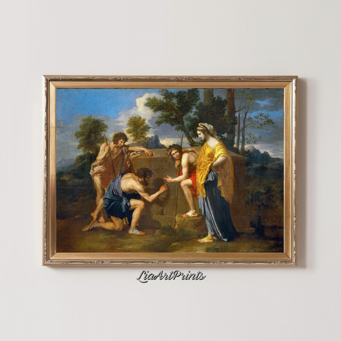 Nicolas Poussin Et in Arcadia Ego Shepherds Tomb Classical Art Poster - Image 3