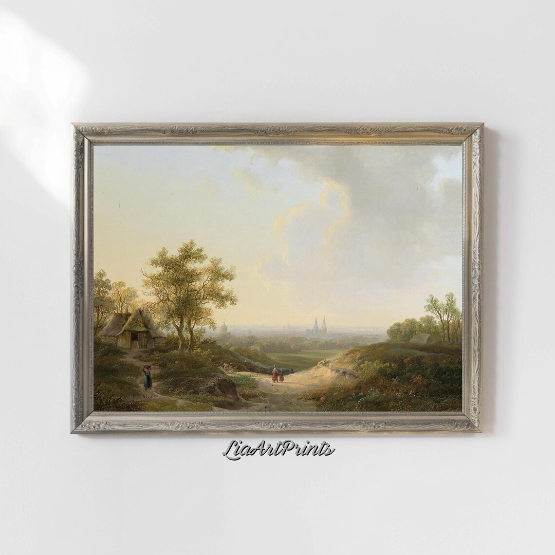 Pastoral Landscape, Serene Countryside Art Print - Image 4