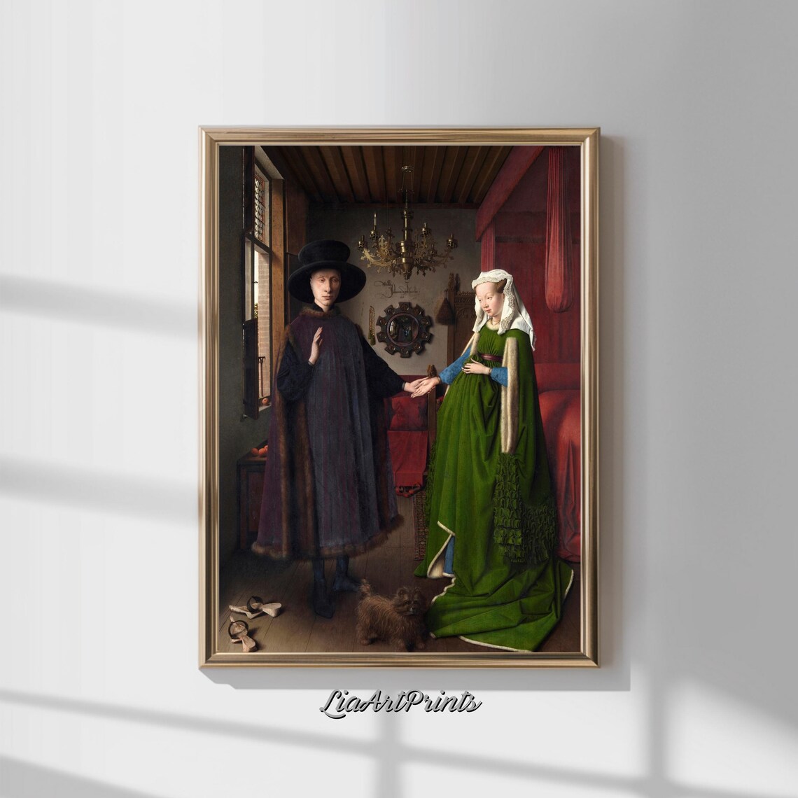 Jan van Eyck Arnolfini Portrait Renaissance Masterpiece Poster