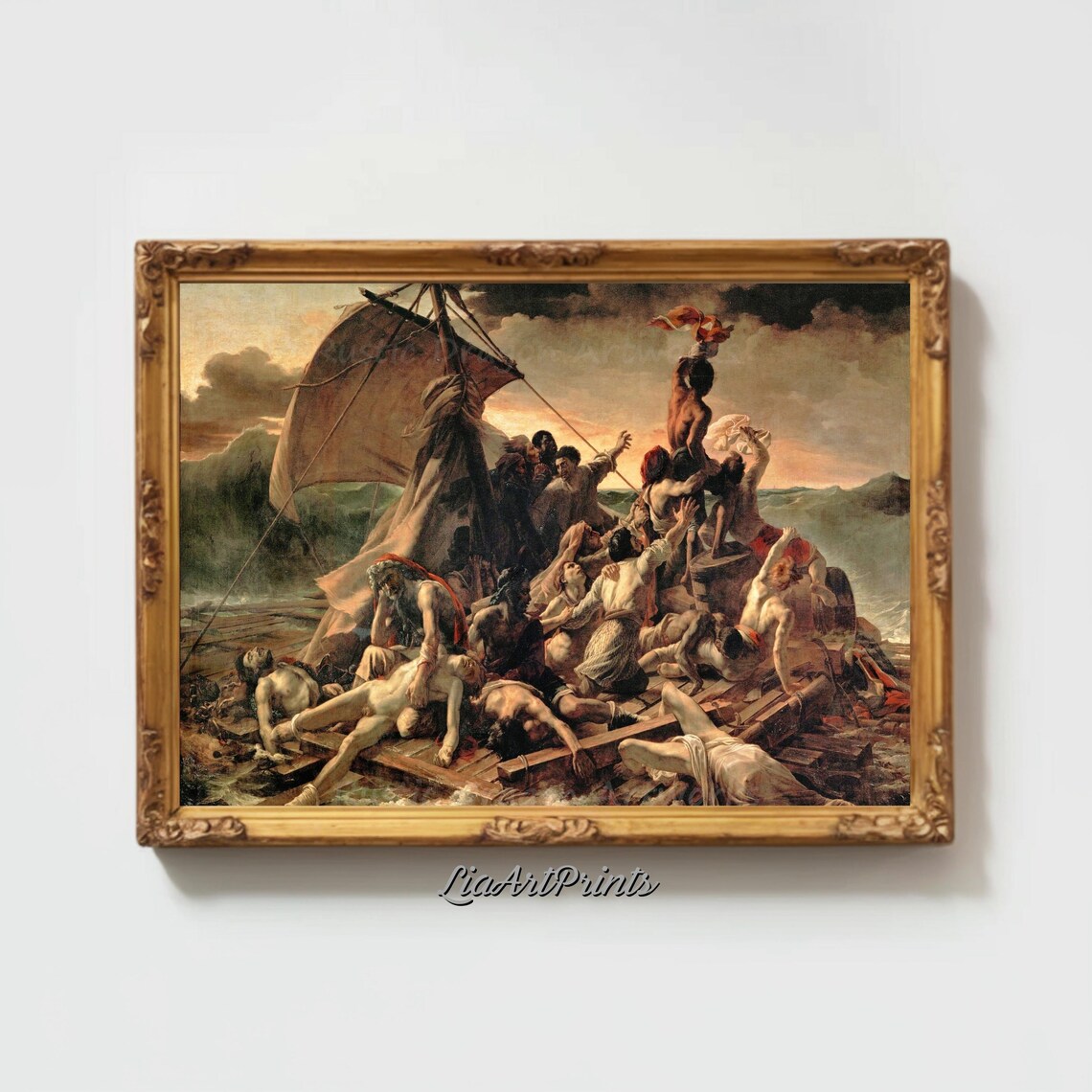 Theodore Gericault The Raft Of The Medusa Dramatic Shipwreck Poster - Image 2