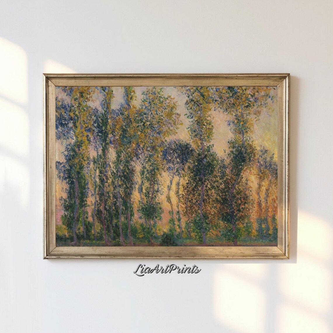 Impressionist Forest Art Print, Elegant Landscape Decor