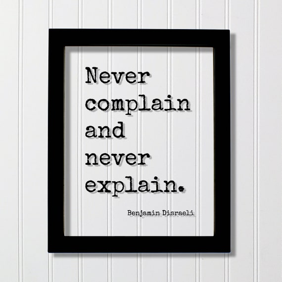 Benjamin Disraeli Floating Quote Art Print, Mindset