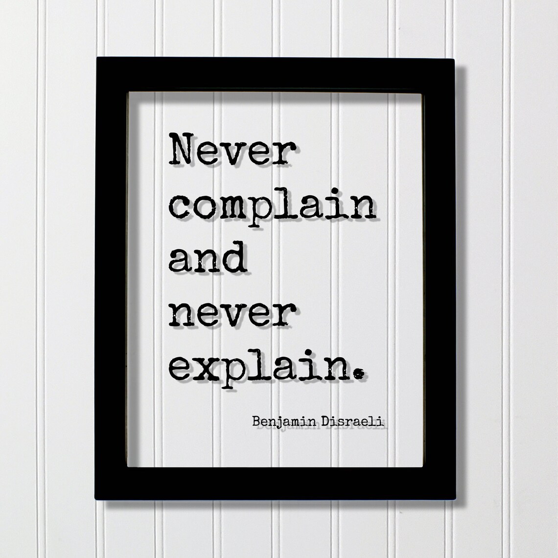 Benjamin Disraeli Floating Quote Art Print, Mindset