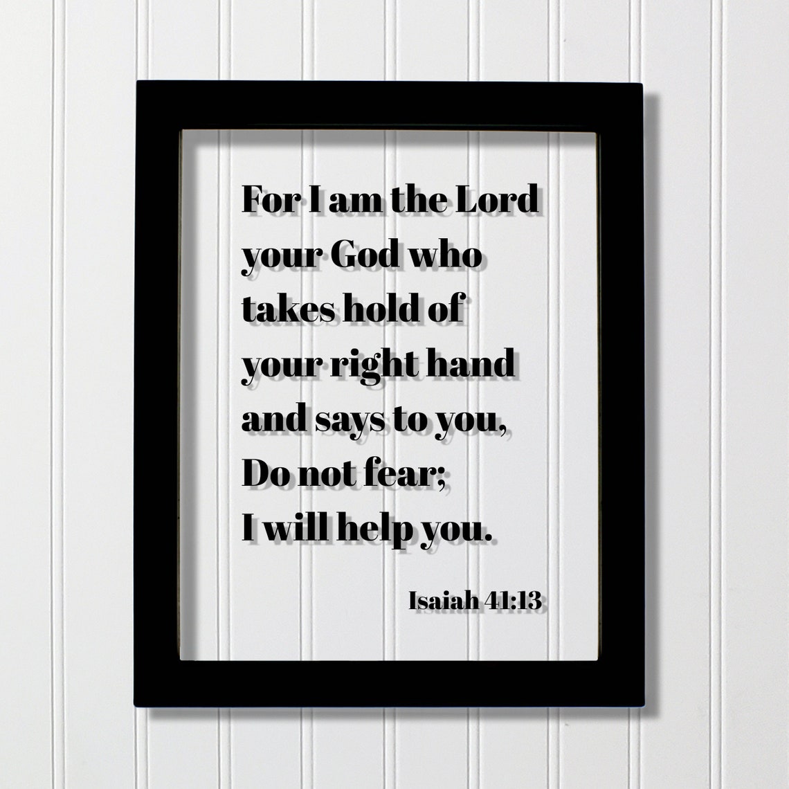 Isaiah 41:13 Scripture Verse Art Print