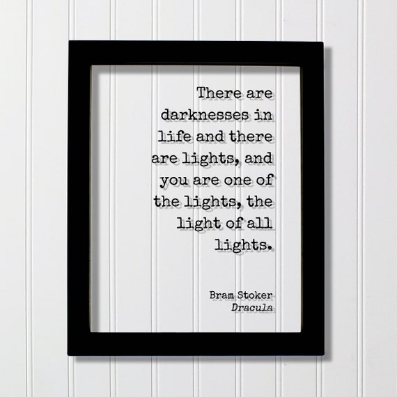 Dracula Quote Art Print, Gothic Vampire Decor