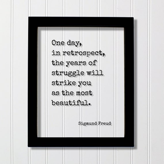 Sigmund Freud Quote Art Print, Typography Quote