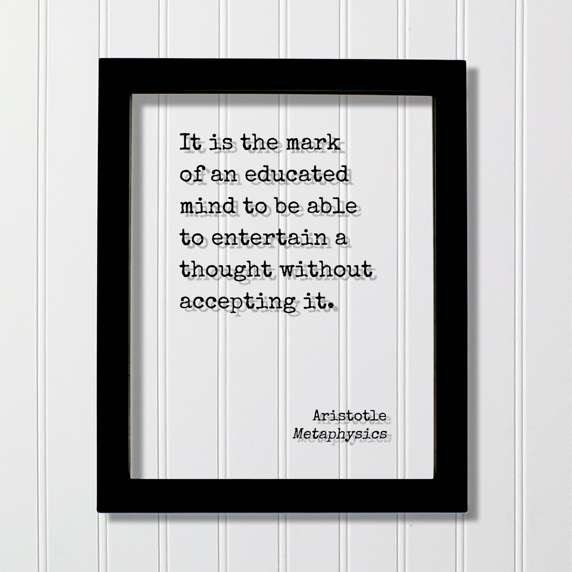 Aristotle Metaphysics Quote Art Print, Motivation