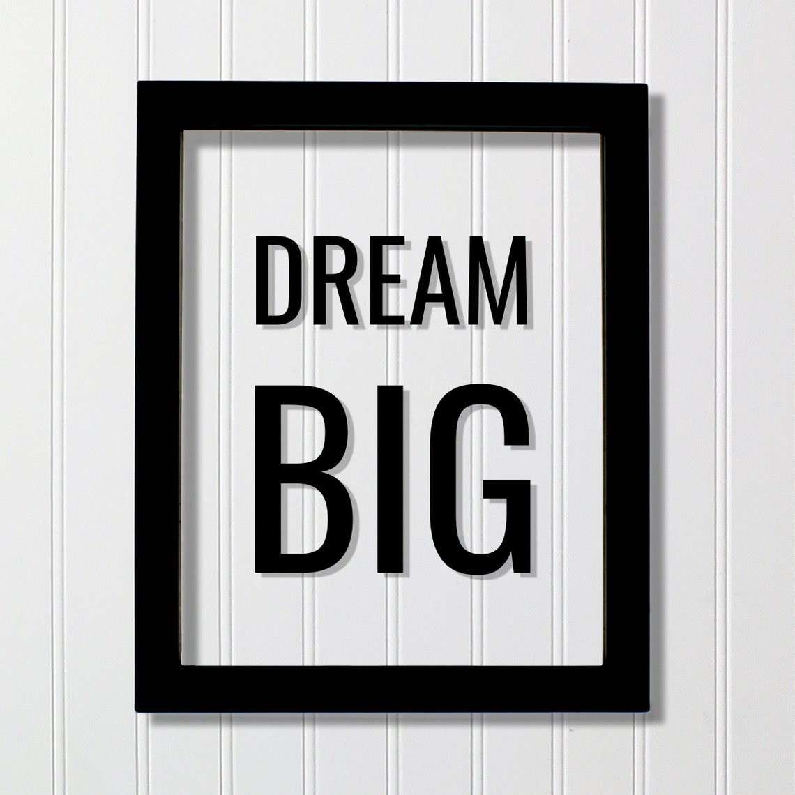 Dream Big Bold Typography Minimalist Motivational Quote Wall Poster