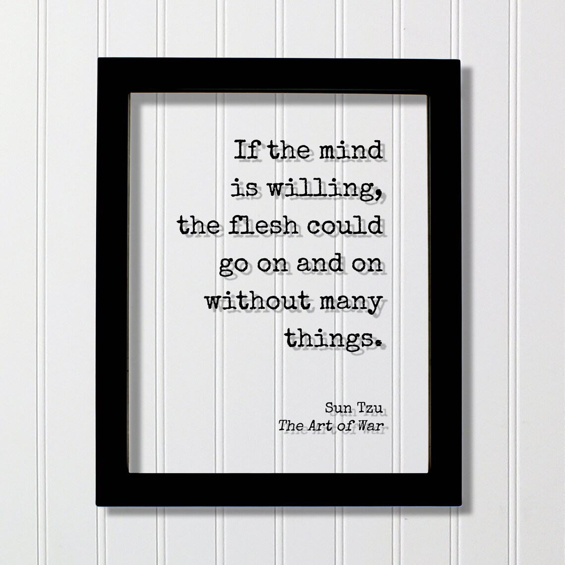 Sun Tzu Ancient Art of War Willing Mind Quote Typography Poster