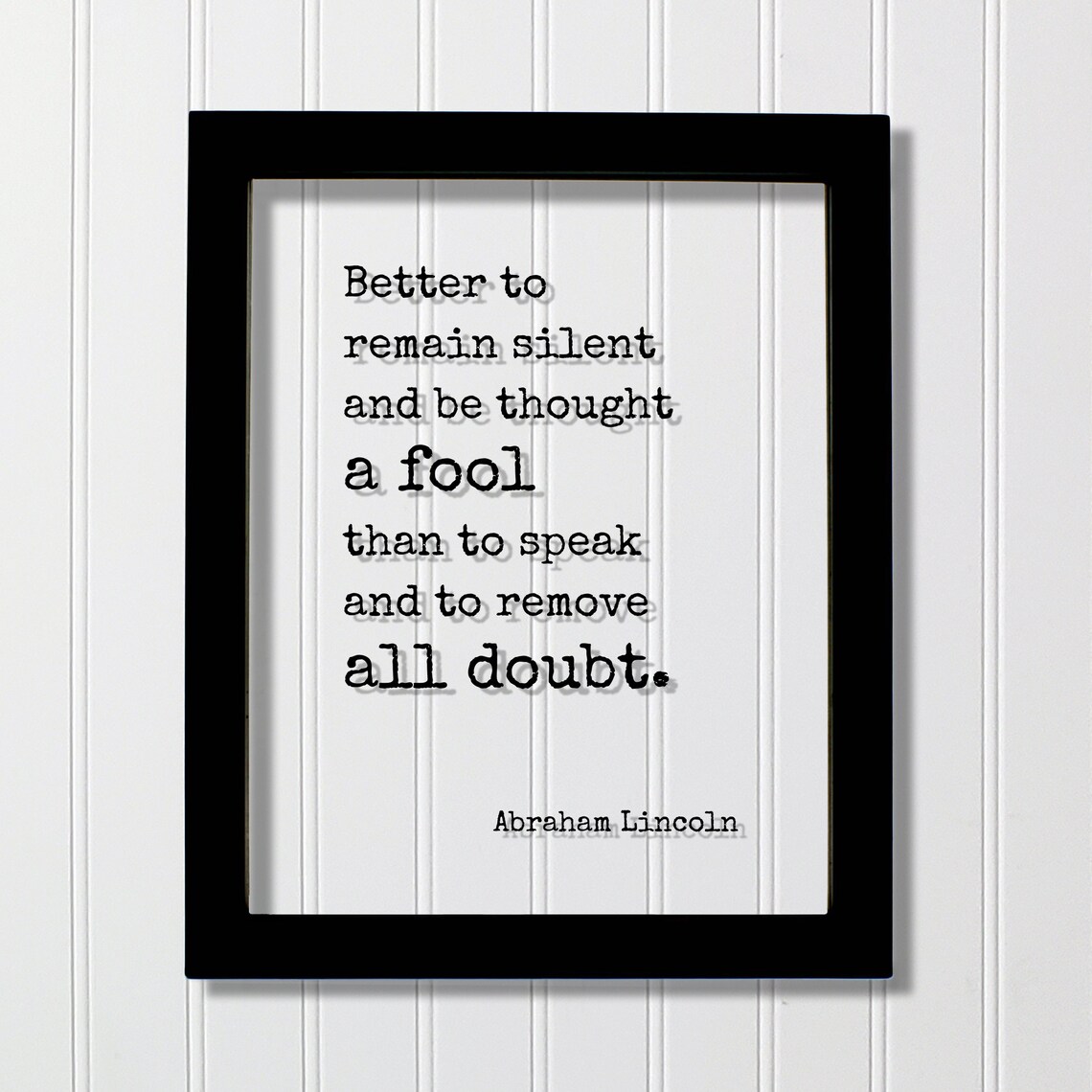 Abraham Lincoln Quote Poster, Typography Wall Art