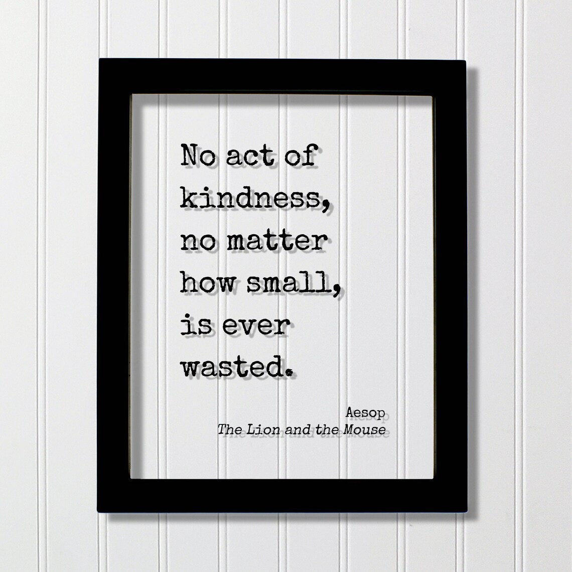 Aesop The Lion And Mouse Art Print, Be Kind