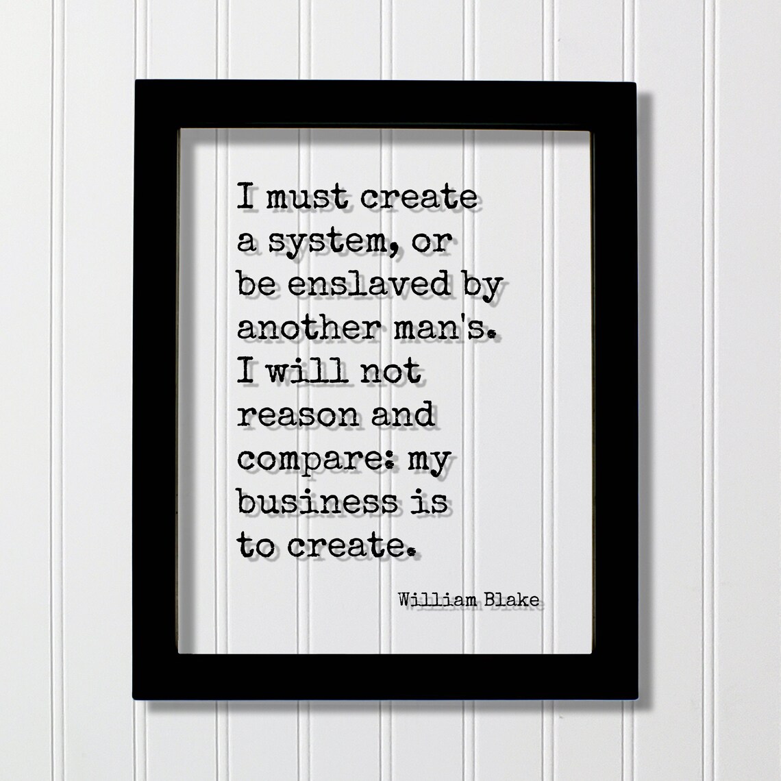 William Blake Quote Art Print, Typography Wall Art