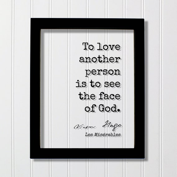 Victor Hugo Les Misrables Quote Art Print