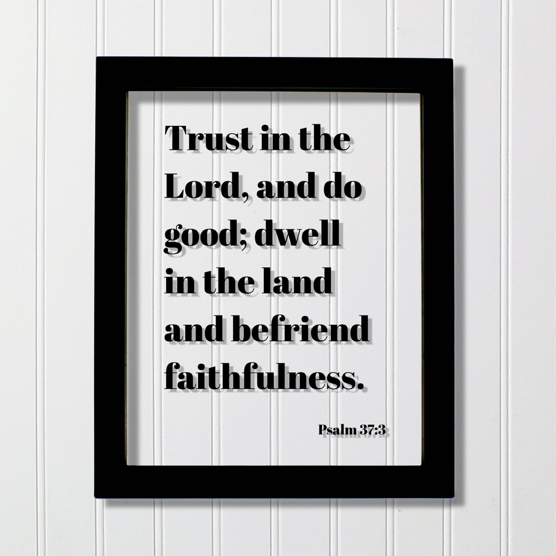 Psalm 37:3 Trust In The Lord Floating Scripture Verse Poster