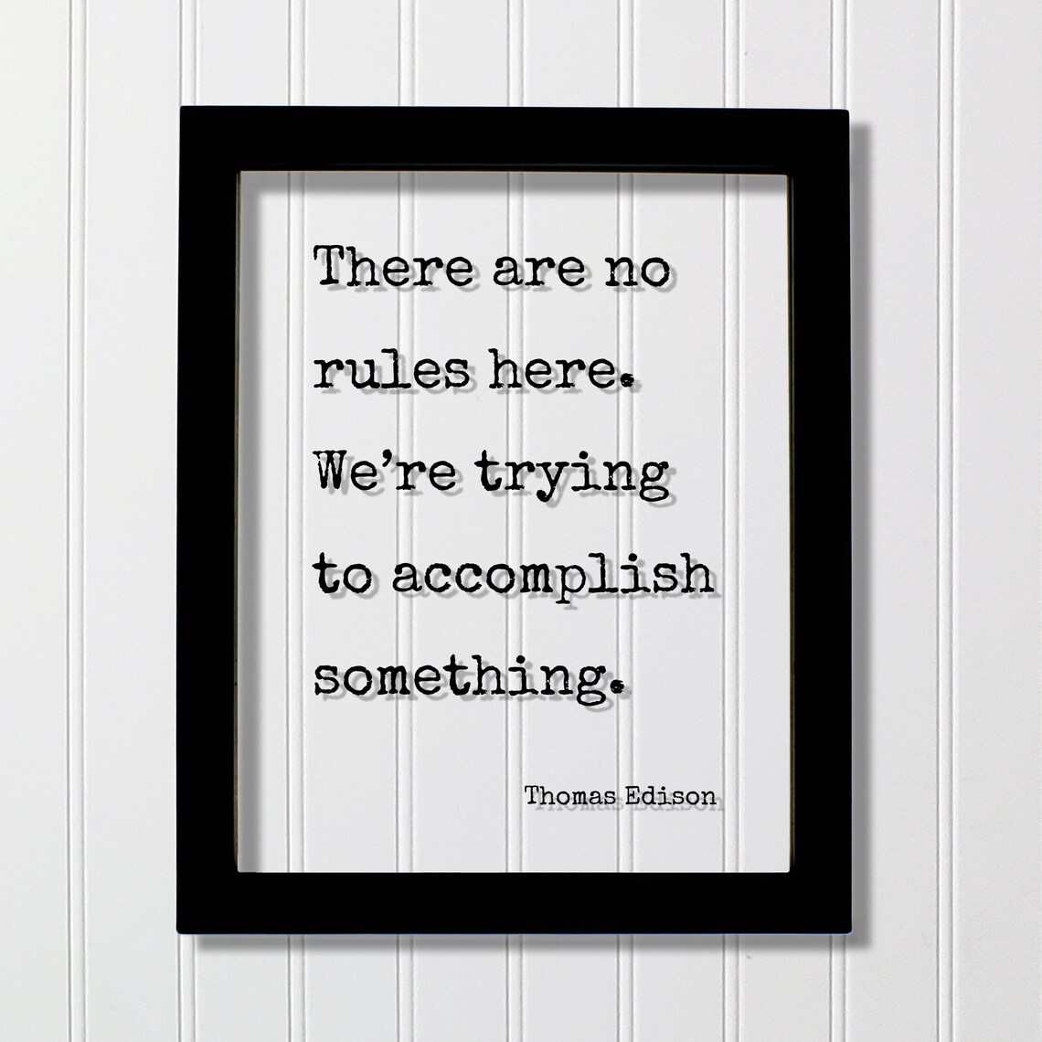 Thomas Edison Quote Art Print, Business Motivation