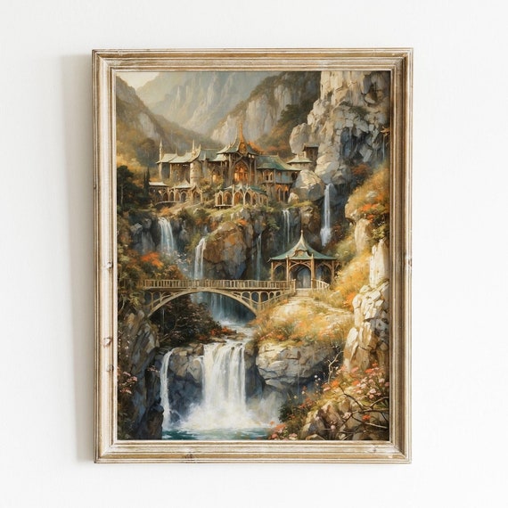 Rivendell High Fantasy Art Print