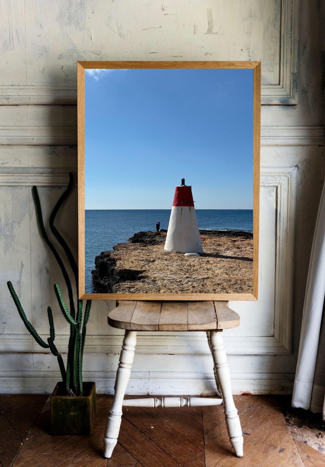 Carry Le Rouet Lighthouse Red Beacon Coastal Photography Poster - Image 2