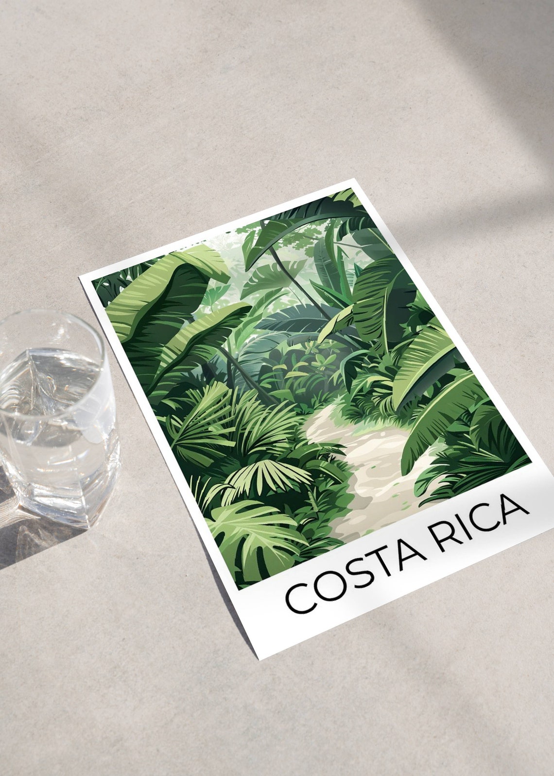 Costa Rica Monteverde Cloud Forest Jungle Path Travel Poster - Image 4