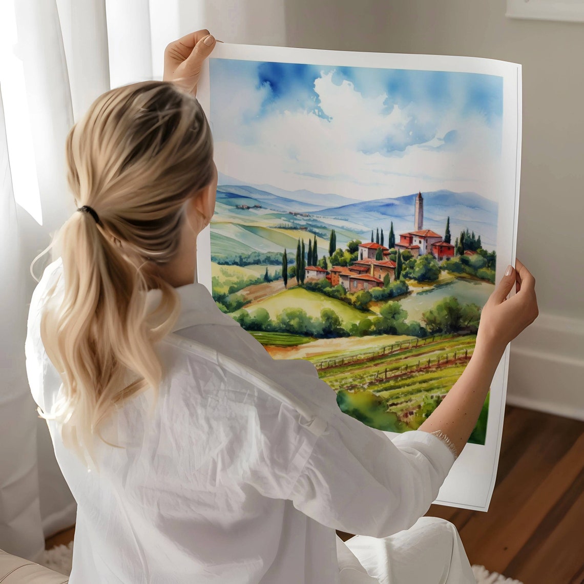 Tuscany Travel Poster Italy Gift Italy Travel Poster Tuscany Gift Tuscany Travel Souvenir Tuscany Print - Image 4
