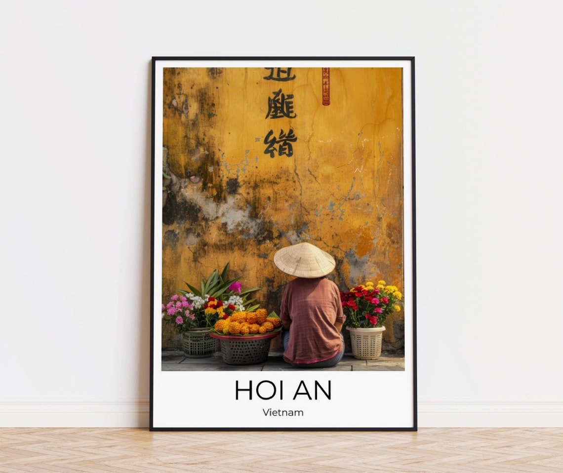 Hoi An Vietnam Travel Poster Of Hoi An Vietnam Wall Art Vietnam Travel Vietnam Vietnam Wall Decoration