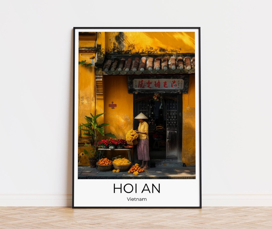 Hoi An Travel Poster Of Hoi An Vietnam Wall Art Vietnam Travel Vietnam Vietnam Wall Decoration