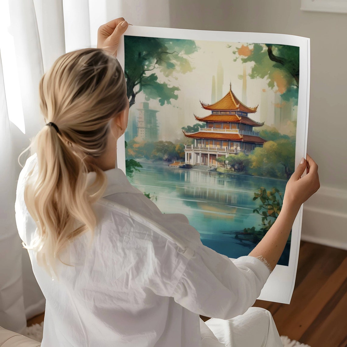 Hanoi Vietnam Travel Poster Travel Poster Of Hanoi Wall Art Hanoi Hanoi Trip Hanoi Travel Souvenir Hanoi Gift - Image 3