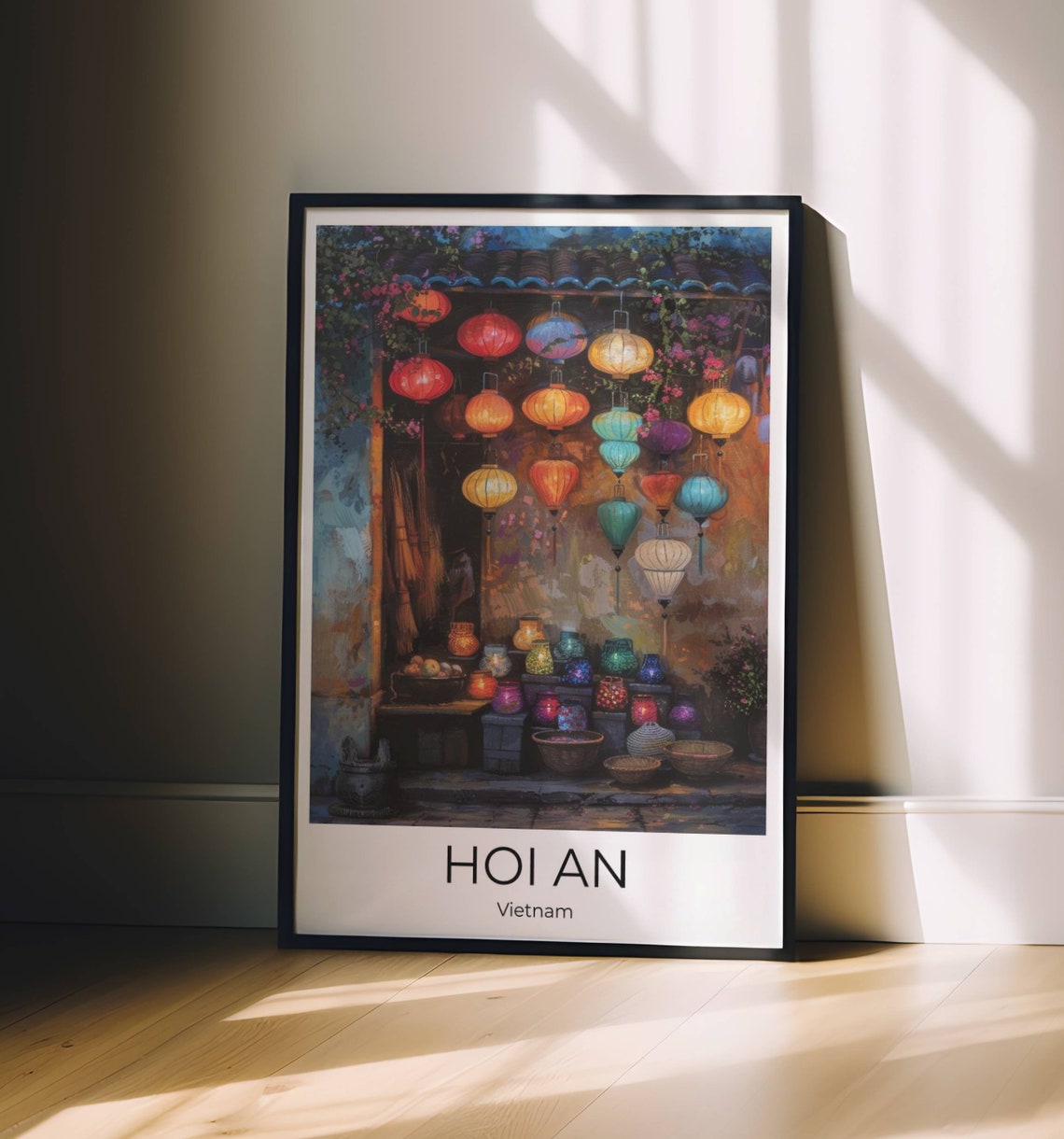 Hoi An Lantern Shop Travelposter Of Hoi An Vietnam Wall Art Vietnam T Ravel Vietnam Vietnam Wall Decoration Vietnam Gift - Image 2