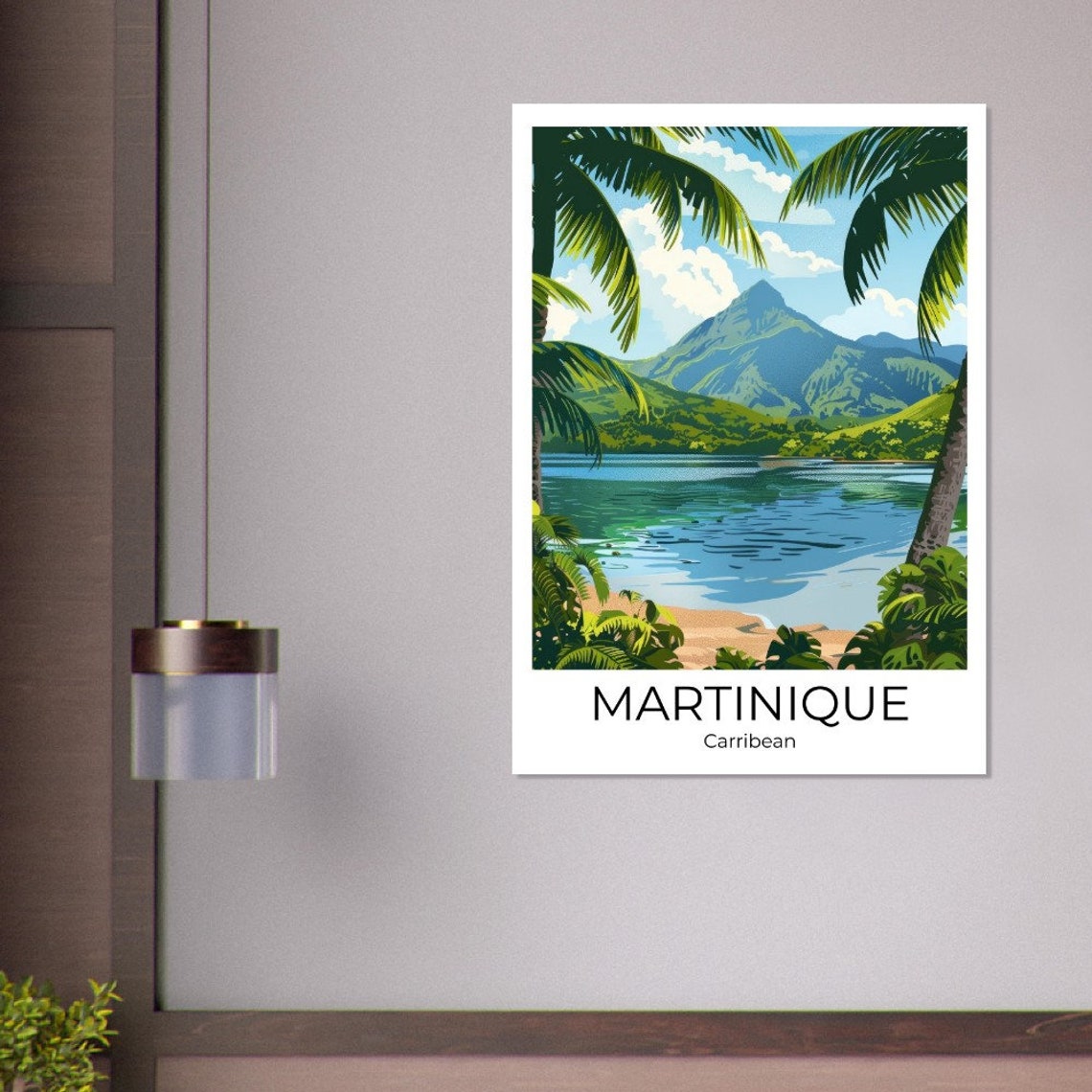 Martinique Island Martinique Caribbean Travel Poster Martinique Wall Art Martinique Travel Print Martinique - Image 2