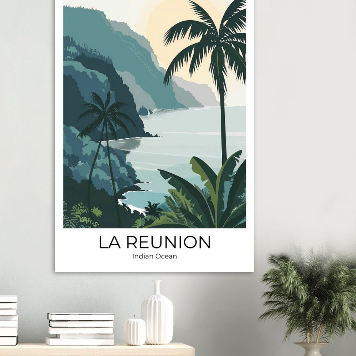 La Reunion Travel Poster Reunion Travel Print La Reunion Poster Wall Art La Reunion Vintage Poster Travel Poster Print - Image 4