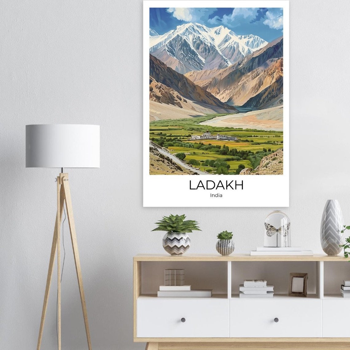 Ladakh Travel Poster Ladakh Travel Print Ladakh In Summer Poster Wall Art Ladakh Ladakh Print - Image 3