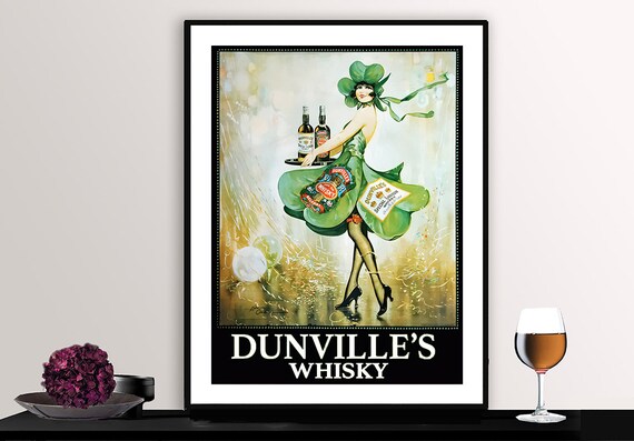 Dunvilles Whisky Vintage Food Drink Poster