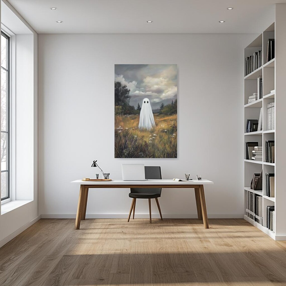 Whimsical Ghost, Ethereal Landscape Art Print - Image 3