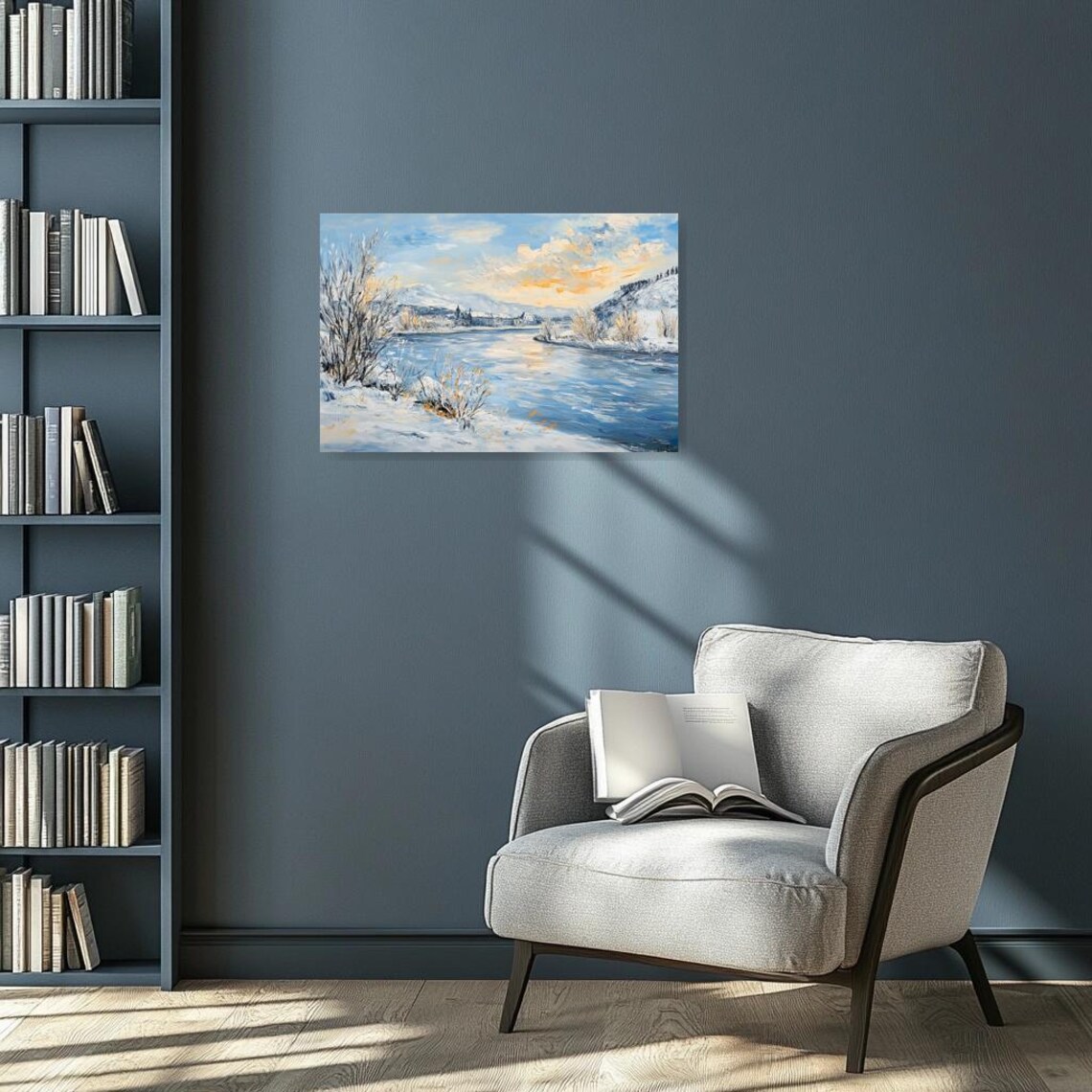 Winter Landscape, Monet-Inspired Art Print - Image 2
