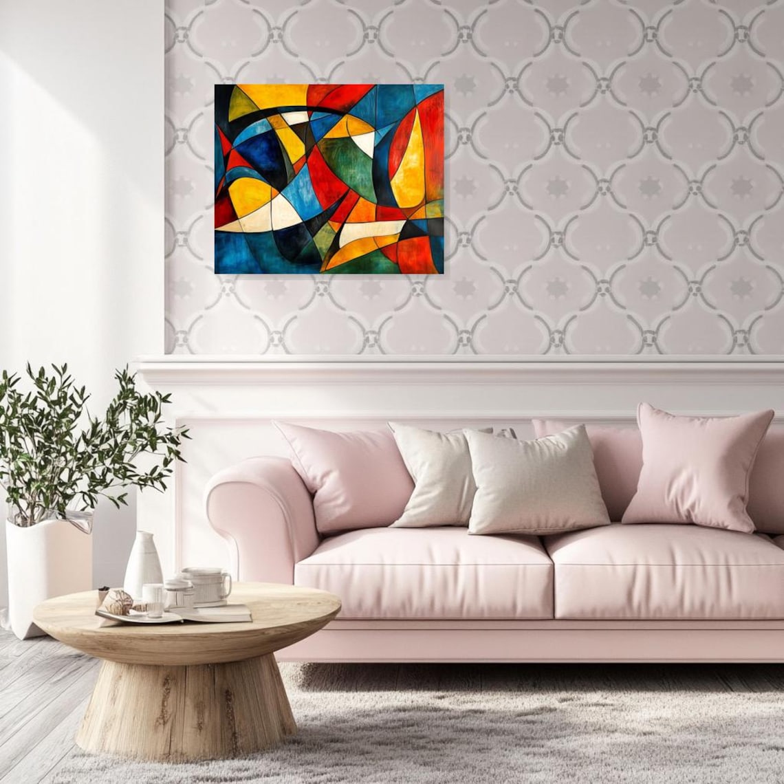 Kandinsky Inspired Abstract Print, Modern Decor - Image 2