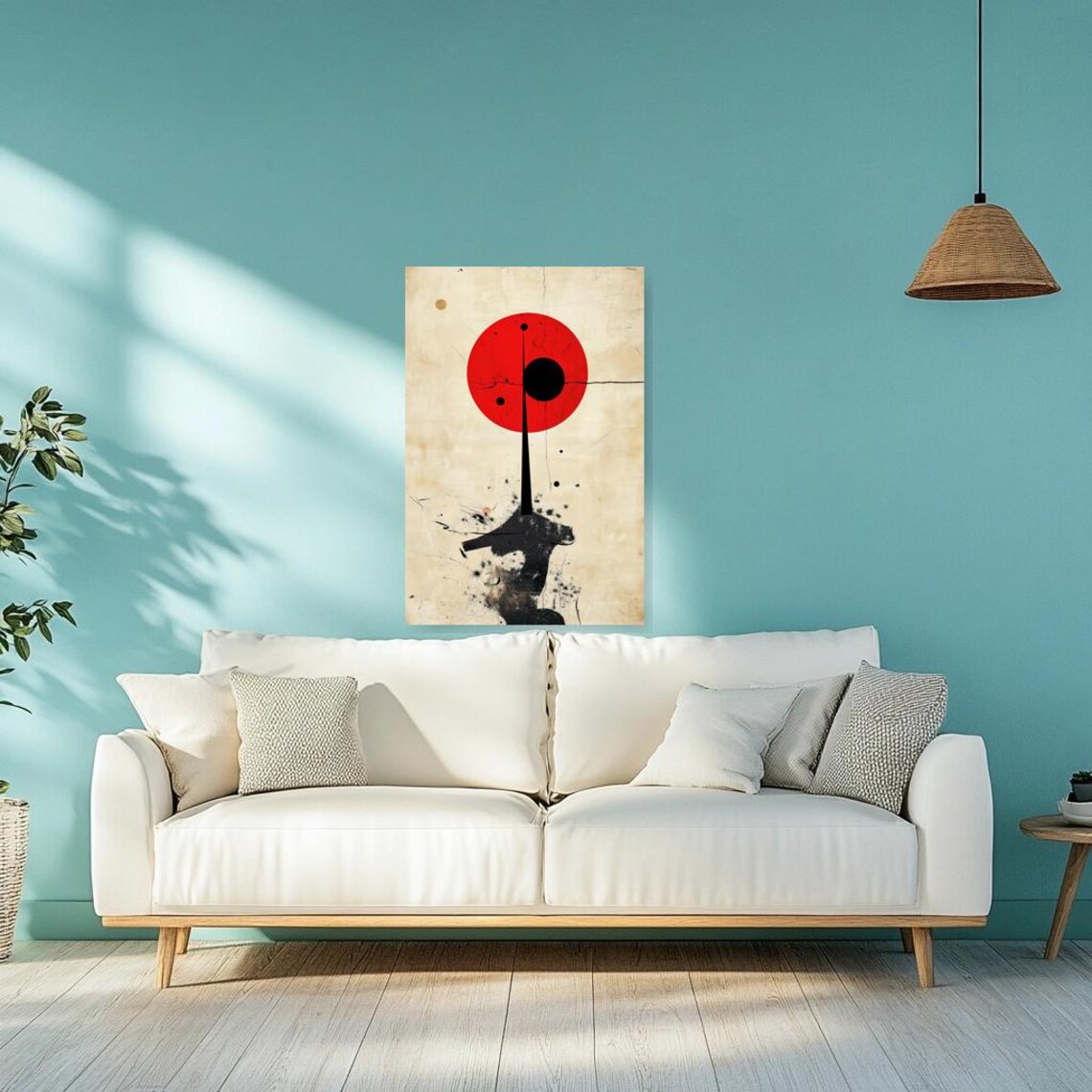 Wassily Kandinsky Abstract, Red Circle Art Print - Image 3