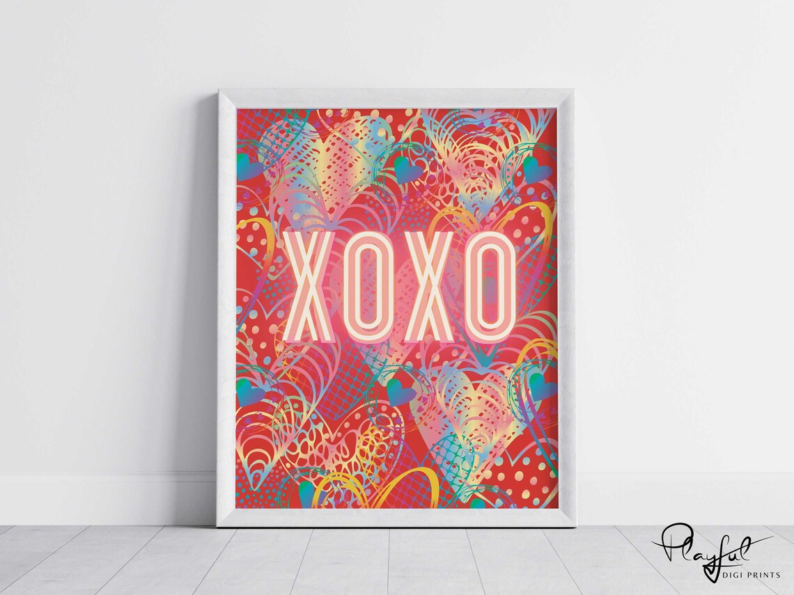 Xoxo Romantic Apartment Decor, Love Wall Art - Image 4