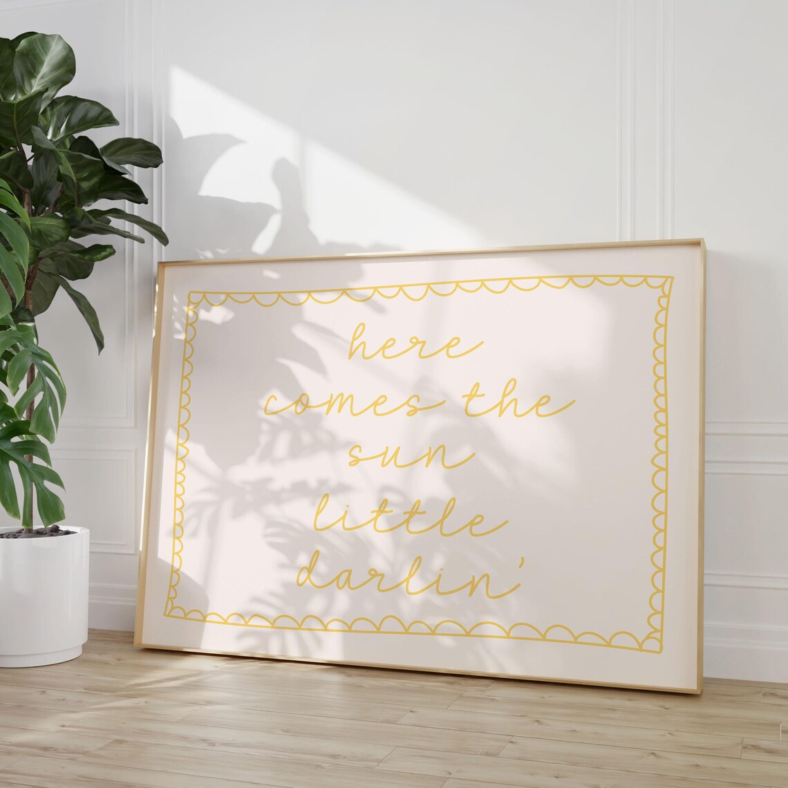 Here Comes The Sun Little Darlin Boho Art Print