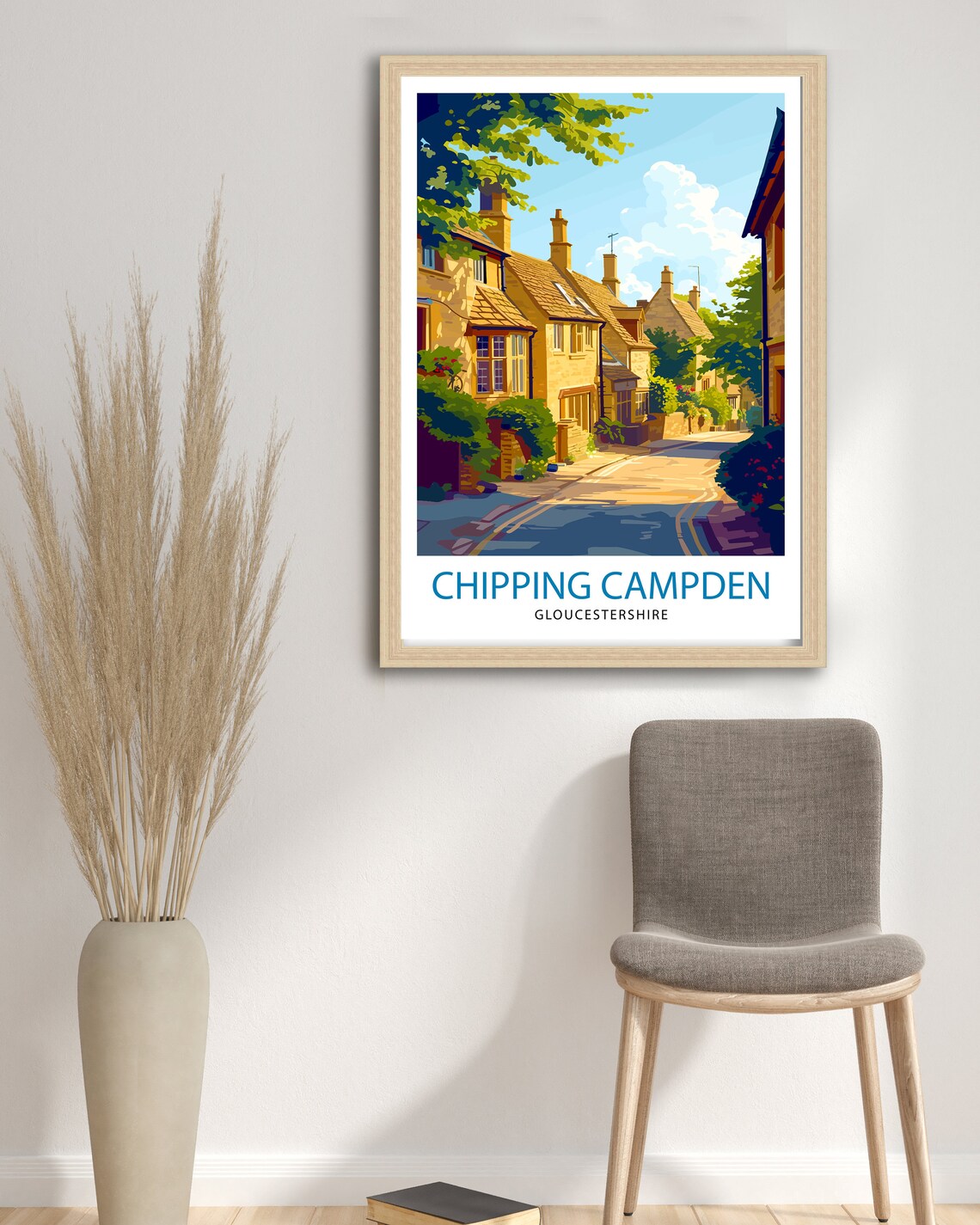 Chipping Campden England Travel Poster, Cotswolds - Image 2